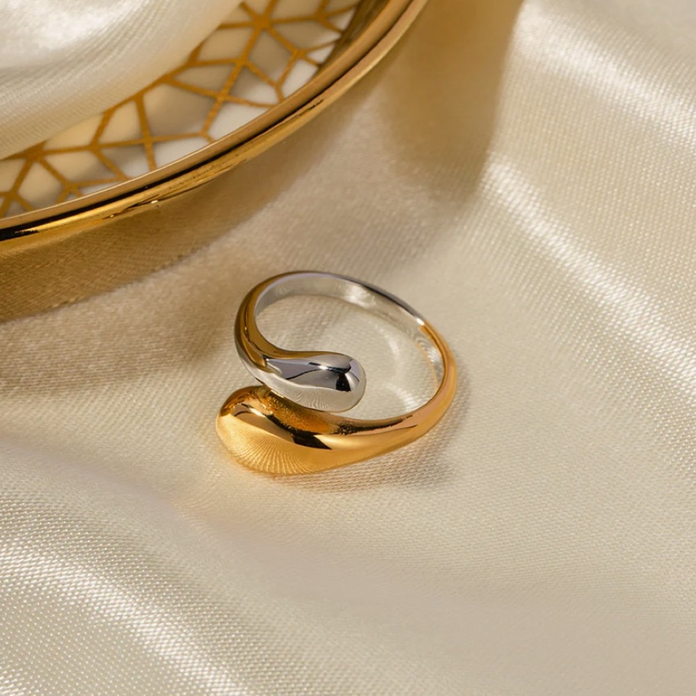 18K Gold-Plated Adjustable Ring